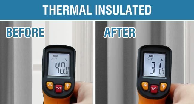 H.VERSAILTEX Blackout Curtains 2 Panels for Living Room Small Window Kitchen Blackout Curtains Energy Saving Solid Grommet Blackout Drapes