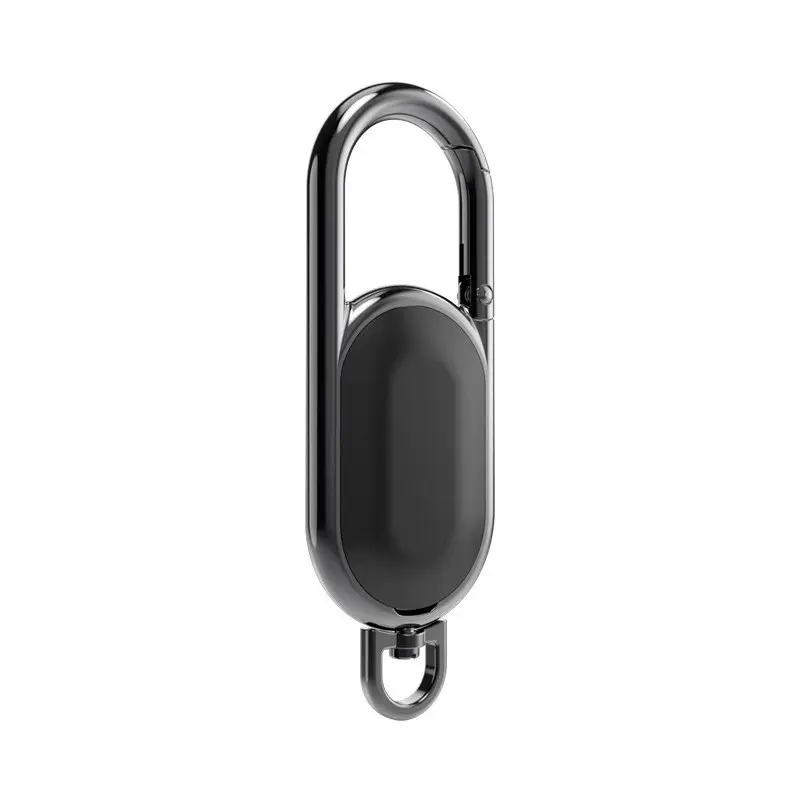 Mini Bluetooth GPS tracker, anti-loss GPS tracker, smart carabiner keychain with "Find My" function, connects to car keychains, can locate keys, pet dogs, children's keys, bags, wallets, car trackers, keychains compatible with Apple iOS system.