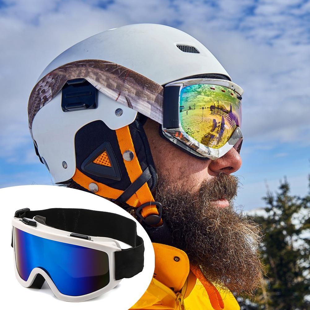 Large Frame Ski Goggles with Colorful Anti-Glare Lenses, Impact-Resistant & Windproof Outdoor Snow Eyewear, Ideal for Snowboarding, Skiing & Winter Mountain Sports