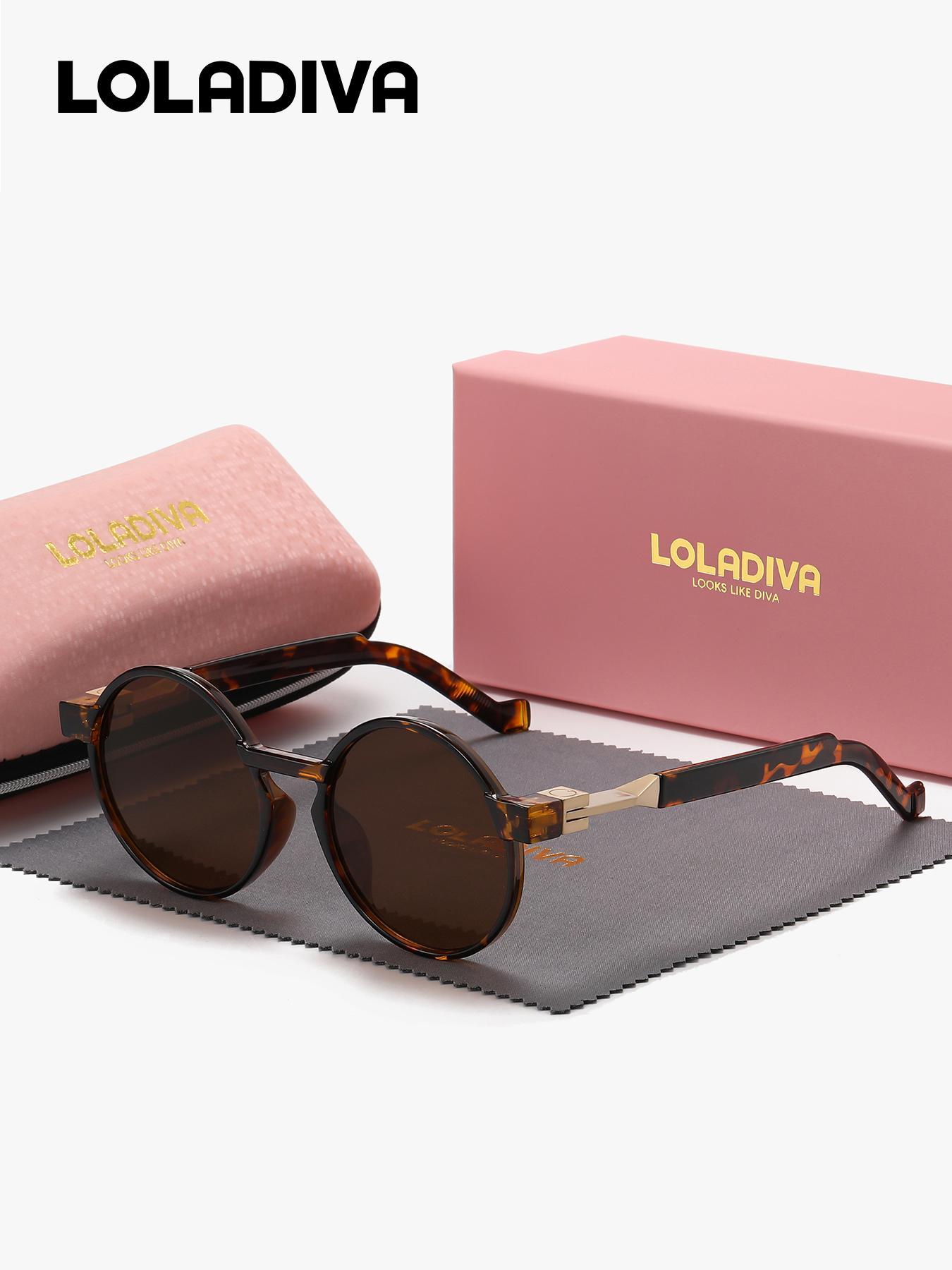 Unisex Vintage Round Frame Sunglasses, Modern Trendy Casual Sunglasses for Everyday Use, Fashion Cool Accessories for Outdoor Activities, Trendy Styling Sunglasses