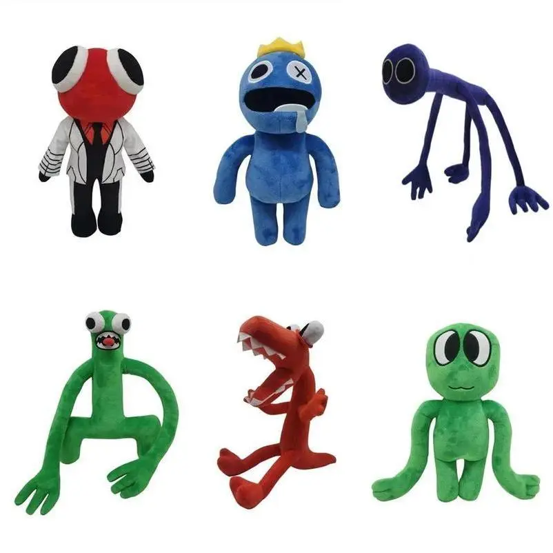 30cm Unisex Rainbow Friends Animation Monster Plush Doll - C Style Cartoon Game Puppet, No Battery Needed, 4-6 Years Kids' Christmas Gift (Toys & Hobbies, Classic & Novelty Toys)