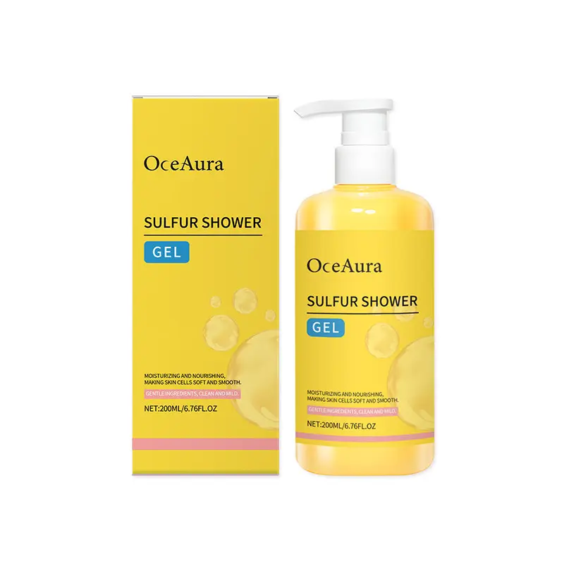 Sulfurous Bath Gel, Gentle Cleansing Body Wash, Smooth & Nourishing Moisture, Refreshing Oil Control, Body Cleansers