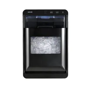 VEVOR Countertop Ice Maker, 44 lbs per Day, Self-Cleaning Portable Machine with Scoop, Drawer-Style Ice Access, Nugget Ice-Making Machine with Chewable Ices for Home, Kitchen, Office, Bar Party