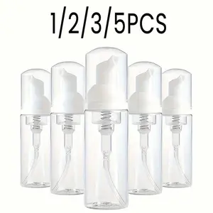 Reusable Transparent Plastic Foam Pump Bottle, Leak-Proof Travel Size, 30/50/100ML, Ideal for Lotion, Shampoo, Body Wash, Cream, Massage Oil