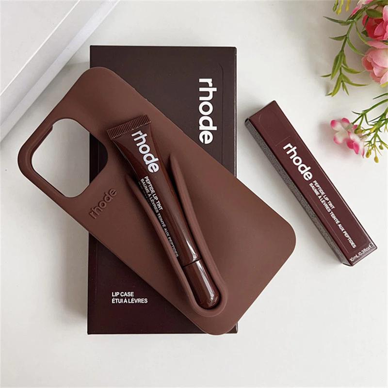 Rhode Lip Tint Silicone Phone Case + Lip Gloss Rhode Lip for iPhone 11–17 Shockproof design, smooth lipstick application| Fashionable protective nutrients, convenient for daily use Rhode Lip Tint Silicone Phone Case + Lip Gloss Rhode Lip for iPhone 11–17 Shockproof design, smooth lipstick application| Fashionable protective nutrients, convenient for daily use