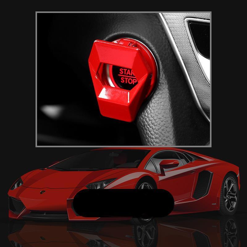 Car Engine Start Stop Button Cover, 1 Count Car Engine Start Stop Button Protector, Universal Car Interior Accessories for Most Cars