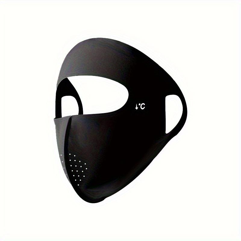 2pcs summer ice mask with breathable holes, lightweight and stretchable full face mask for both men and women, outdoor beach sports mask, spandex, hand washable