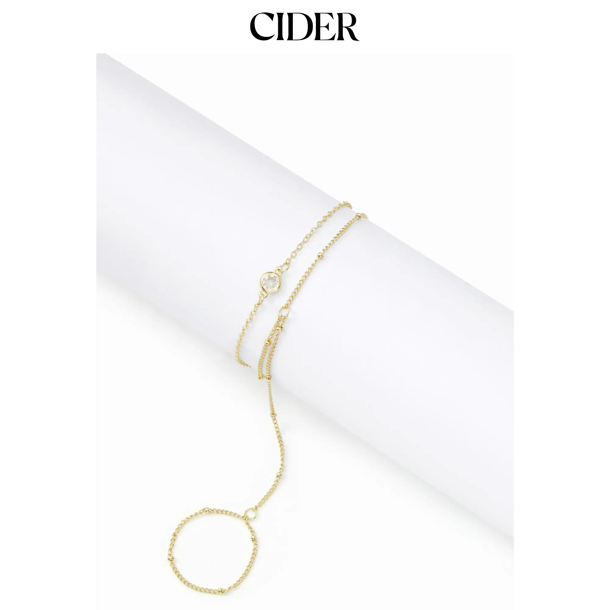 Cider RHINESTONE HAND CHAIN BRACELET Cider RHINESTONE HAND CHAIN BRACELET