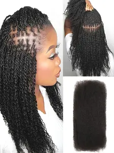 Brazilian Afro Kinky Bulk Human Hair for Braiding, Dreadlock Hair 30g/PC, Natural Human Hair Extension