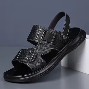 BDHJYDB Men's Breathable Cool Slippers - Summer Trendy Casual Beach Shoes, a Product Suitable for Festive Occasions, Meticulously Crafted from High-quality, Durable Materials, Ideal for All-day Cool Wear