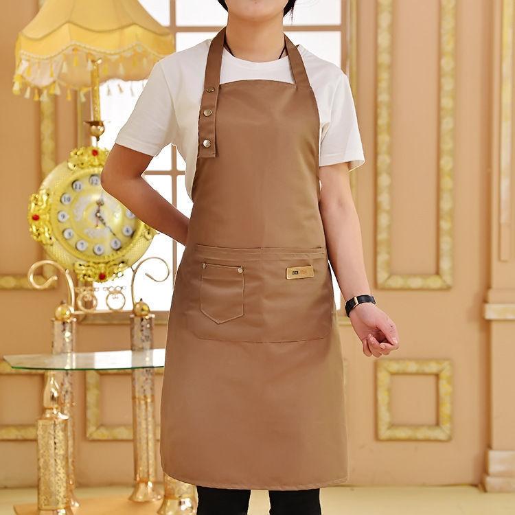 Japanese Style Kitchen Apron Set of 2 for Women, Waterproof & Oil-Resistant with Adjustable Straps and Pockets, Ideal for Cooking, Baking, Grilling, and Arts & Crafts -RR