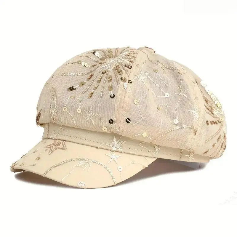 Lace Newsboy Cap for Women, Cute Baker Boy Hat, Lightweight Vintage Summer Fashion Cap for Outfits, Travel & Daily Wear  Viral Lace Baker Boy Hat, Cute Vintage Cap That Makes Simple Summer Outfits Look Instantly Styled