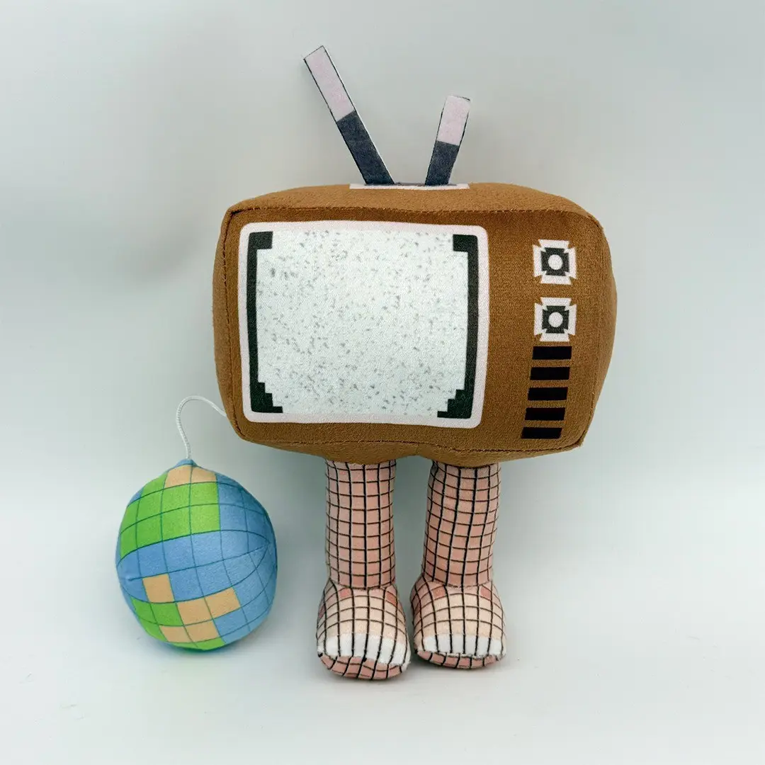 New Steal a Brainrot TV Earth Plush Toy Doll, Soft and Cozy Stuffed Animal, Perfect Gift for Kids and Collectors