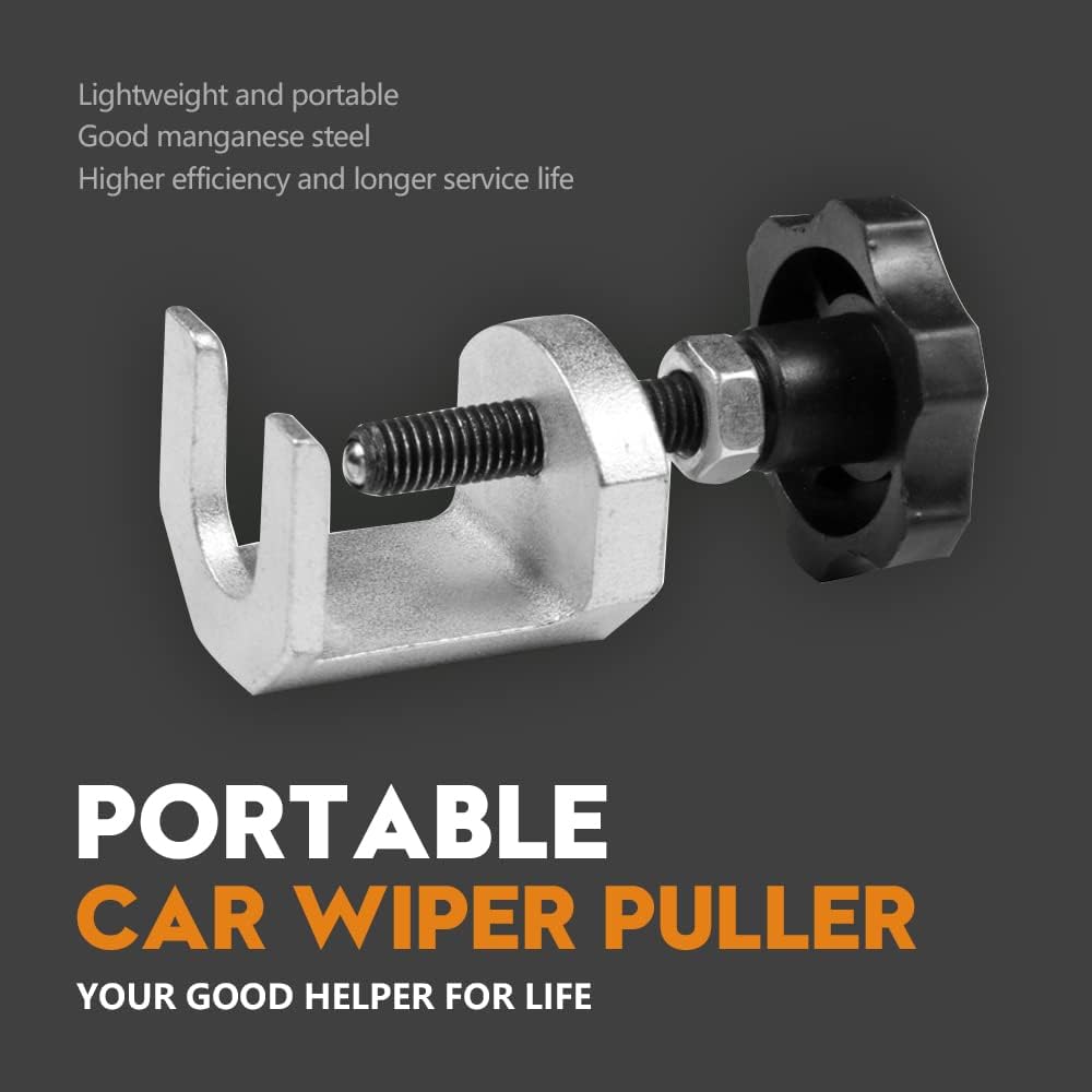 Windscreen Wiper Arm Puller Remover Tool Windscreen Window Wiper  Arm Puller-Fit Opening Dimension: 0.59"/nternal Height: Approx. 1.06"