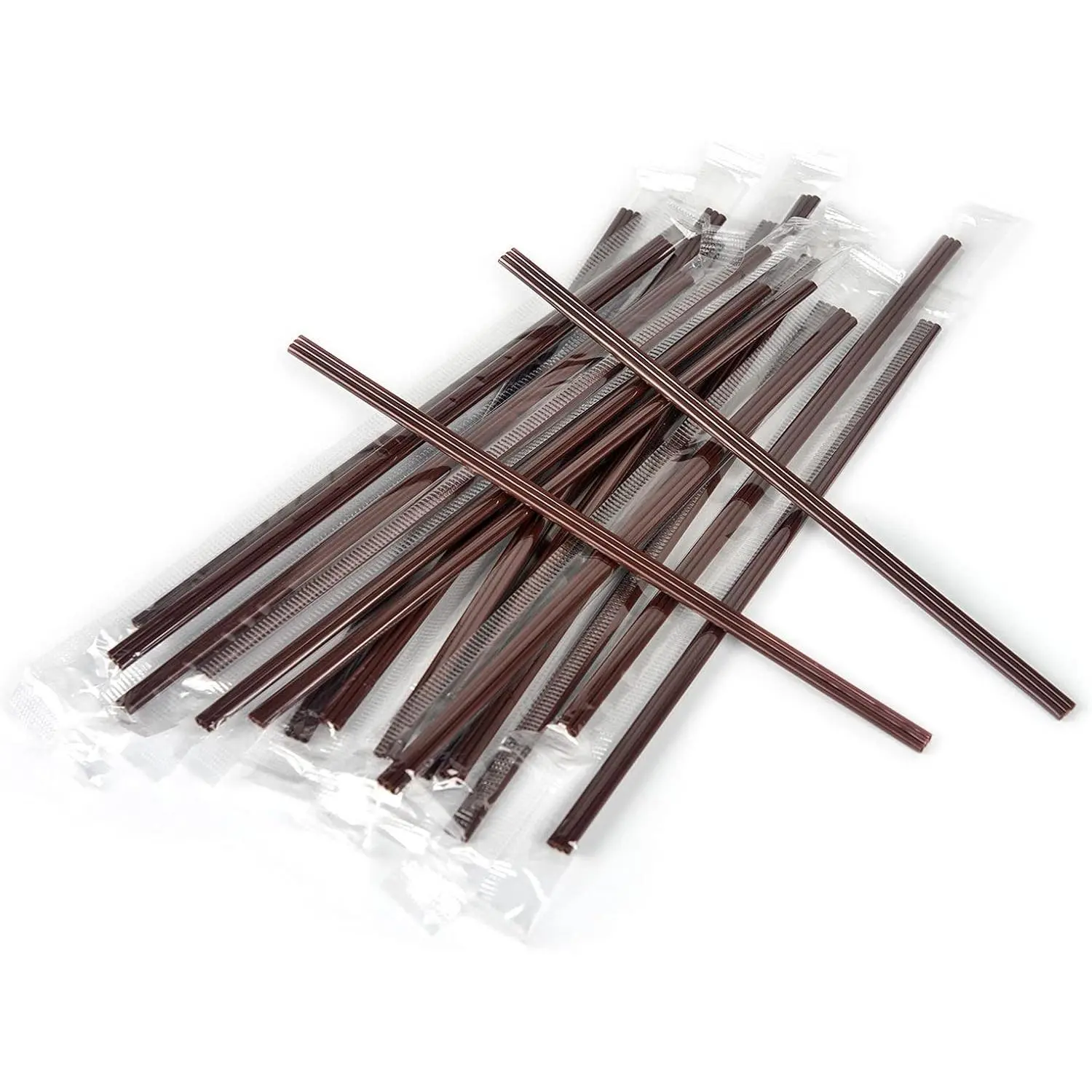 Disposable Plastic Drink Stirrer Sticks - 400 Individually Wrapped 6.7in Stirrers - Health and Safety - Three Hole Coffee Straw