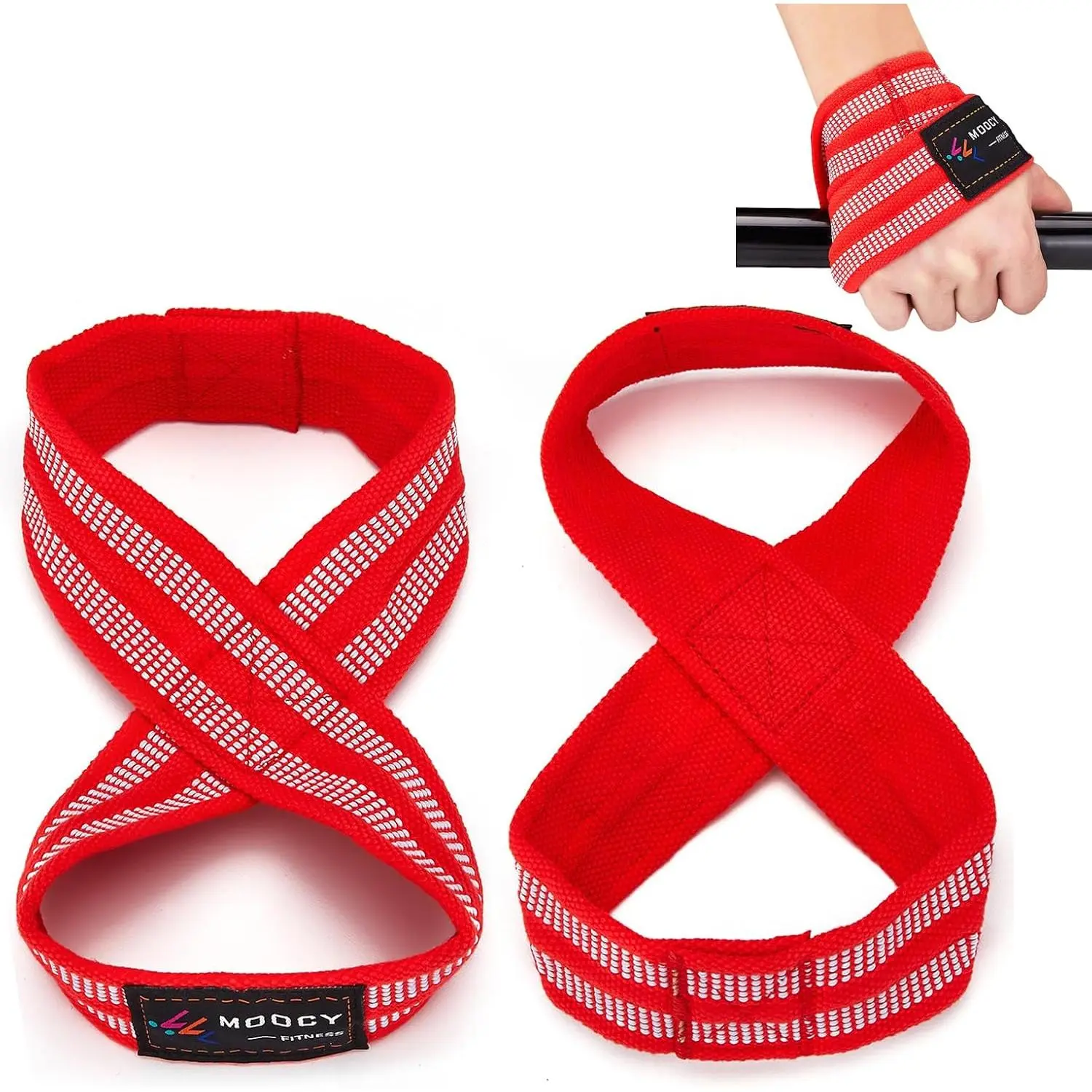 Figure 8 Lifting Straps - Deadlifting & Powerlifting Straps for