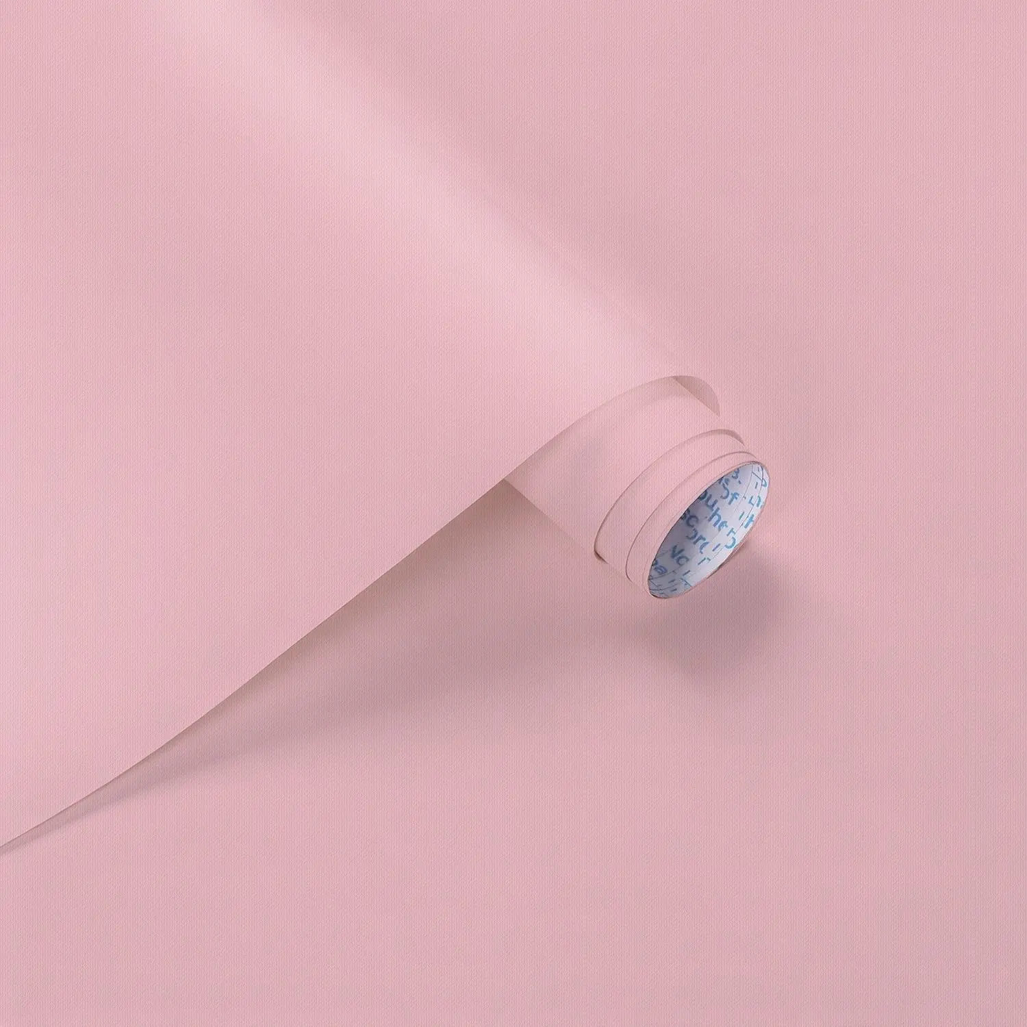 Pink Wallpaper Peel and Stick Pink Contact Paper 15.74''×118.11''Removable Self-Adhesive Wallpaper Matte Contact Paper for Cabinets and Drawers Girls Bedroom Vinyl Roll