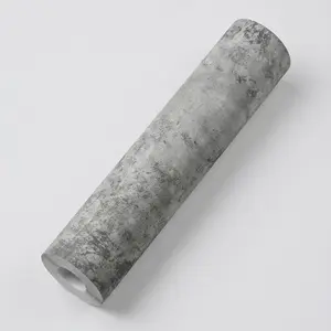 1 Roll Concrete Peel and Stick Wallpaper, Industrial Cement Style, Waterproof & Removable, Ideal for Rental Furniture Makeover