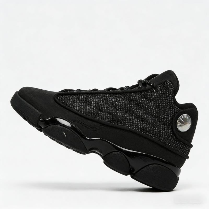 2026 New Men's Retro Black Mesh Basketball Sneakers - Casual Streetwear High-Top Shoes for All-Day Wear