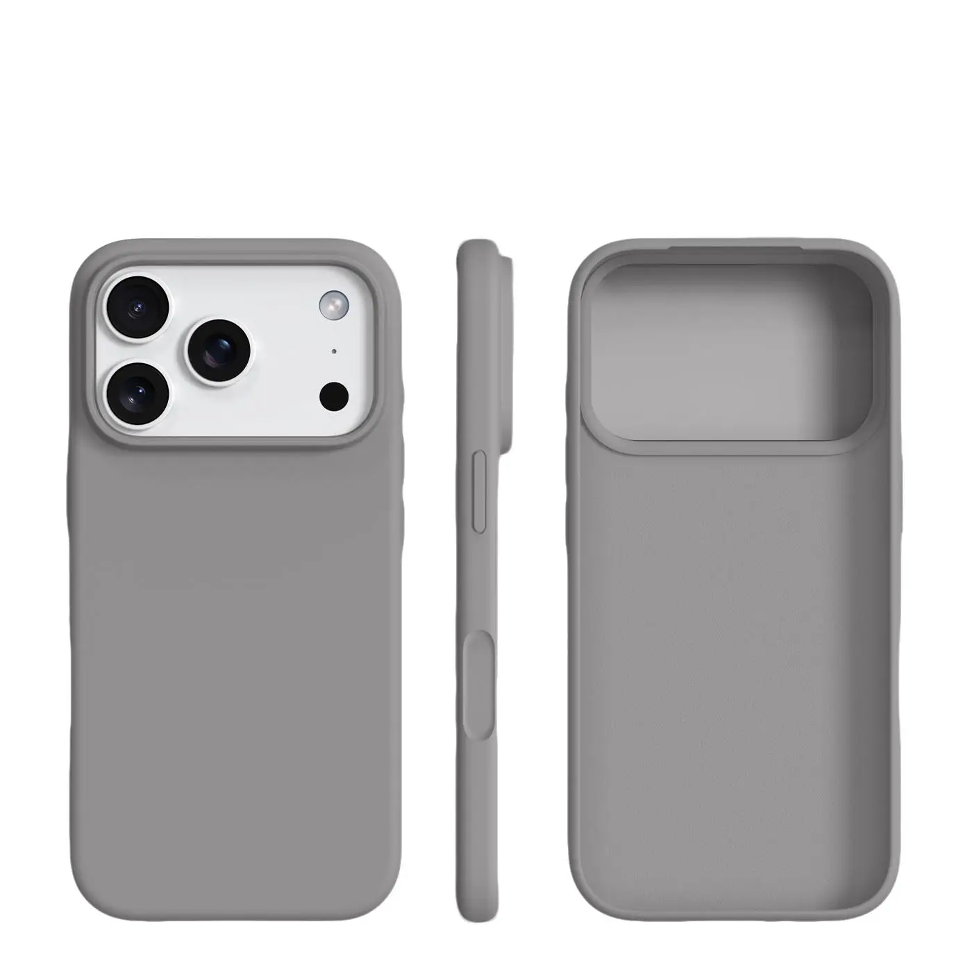 1 piece BASE MORE COVER luxury ultra-thin liquid silicone iPhone case for Apple mobile phones. Soft touch feel, soft edge wrapping, matte soft shell case. Skin-like texture. Naked phone case. Suitable for Apple iPhone 17 Pro Max/16/15/14/13 Pro Max Plus.