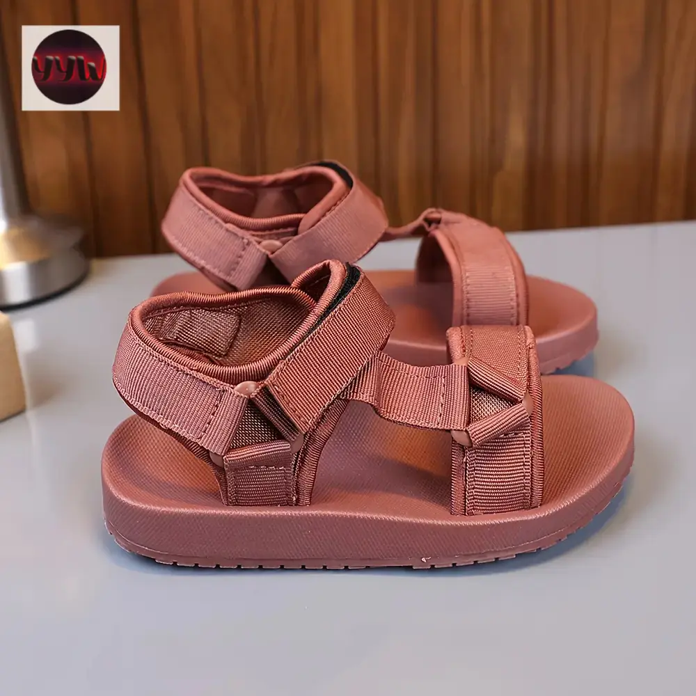 Kids' Casual Rubber Upper Sandals - Student Beach Footwear, Outdoor Fun