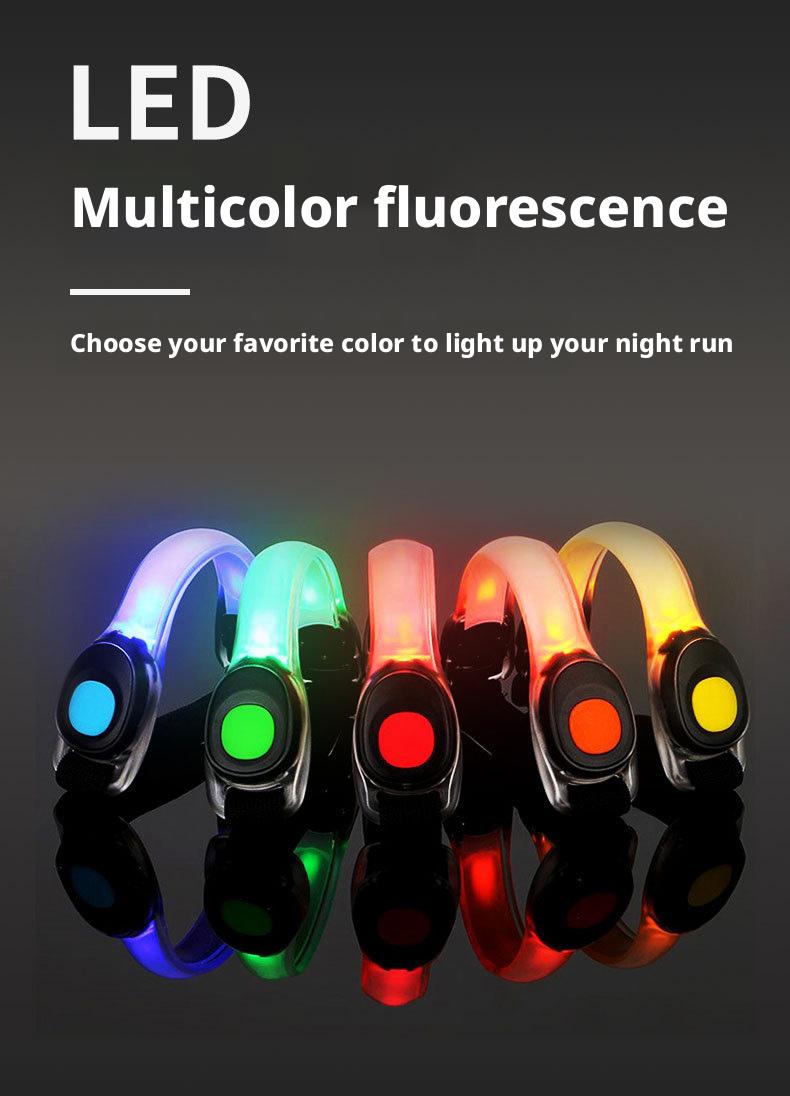 Waterproof LED Armband Light for Running Cycling Hiking Hook-and-Loop Closure Night Visibility Reflective Arm Band