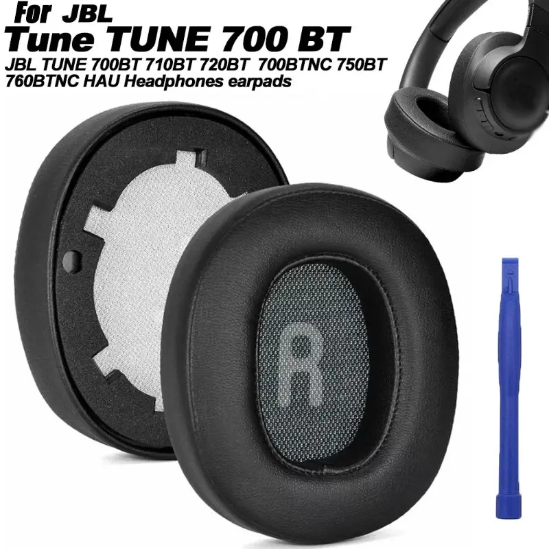 Replacement Ear Pads for Jbl Tune 700bt/710bt/720bt/700btnc/750btnc/t760nc/770nc, Soft Memory Foam Ear Cushions, Comfortable Fit