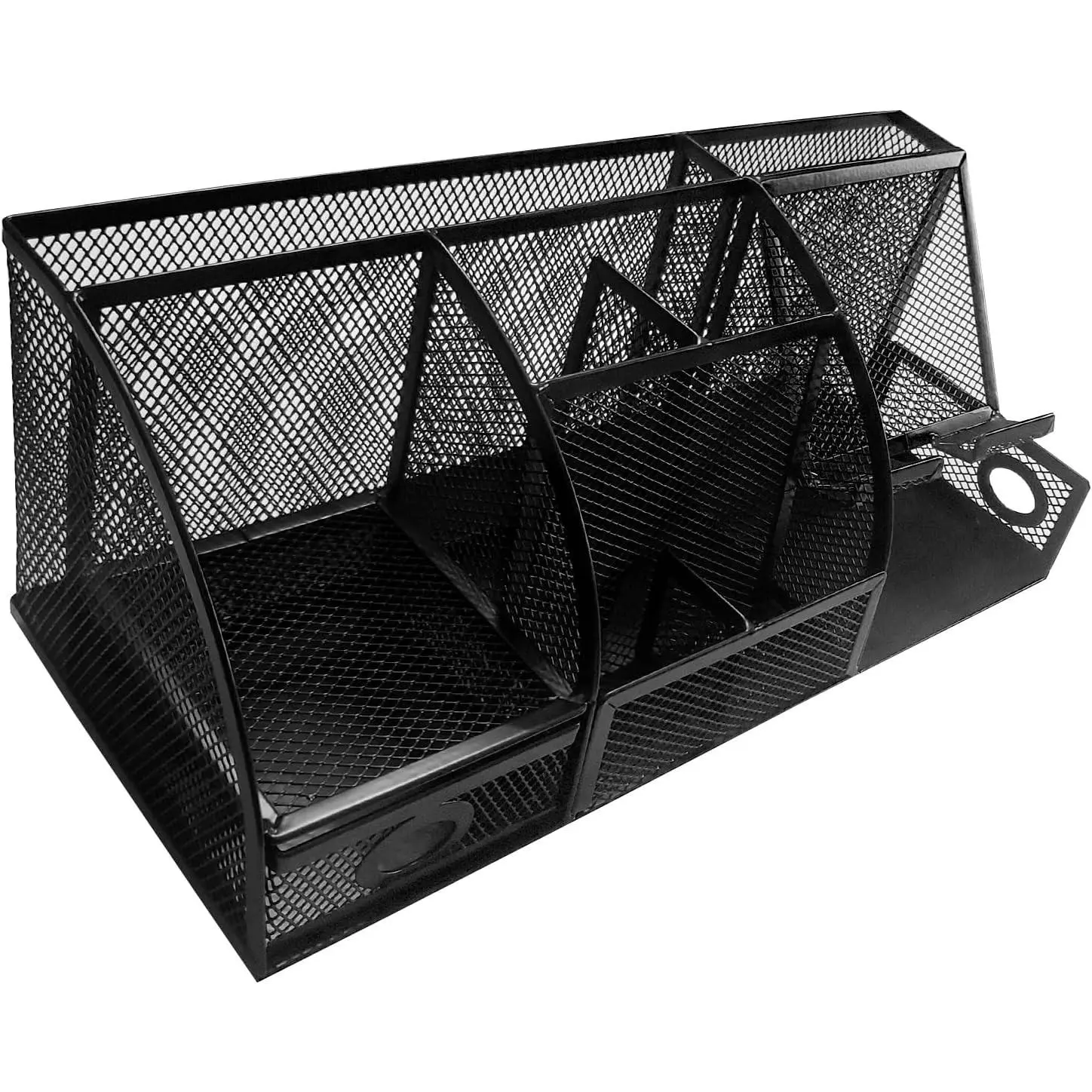 Mesh Desk Organizer Set with Multiple Compartments and Drawers - Desktop Storage Organizer for Office Supplies and Accessories