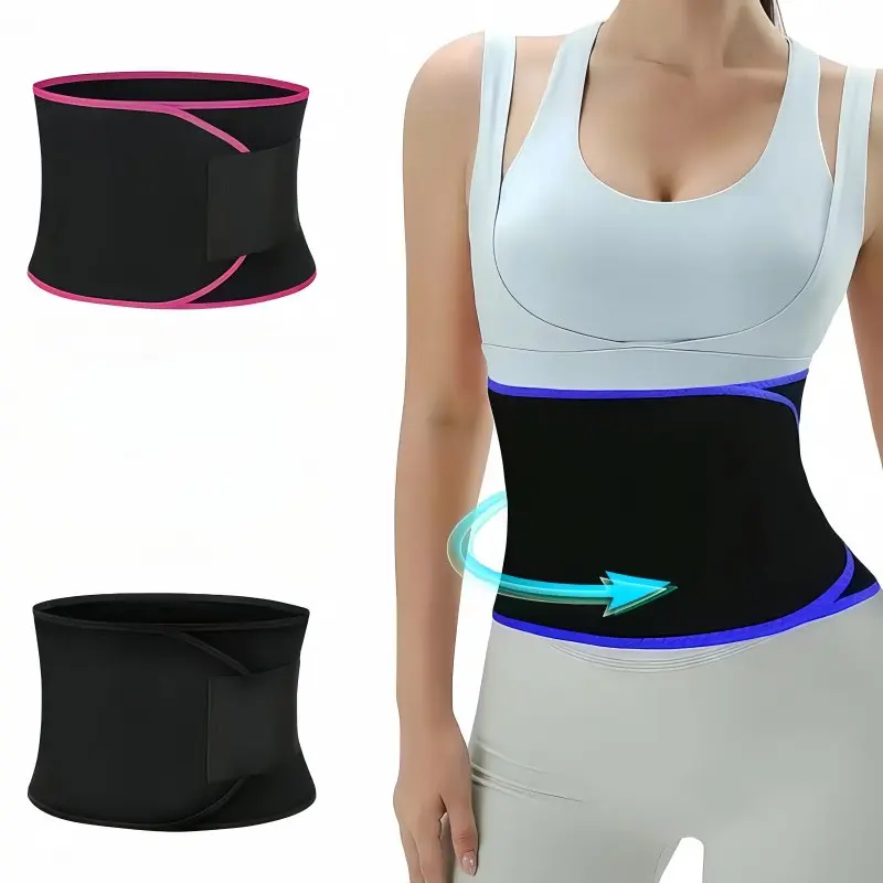 Waist Trainer for Women and Men, Sweat Belt Waist Trimmer, Belly Band Stomach Wraps, Comfortable and Effective Fitness Aid
