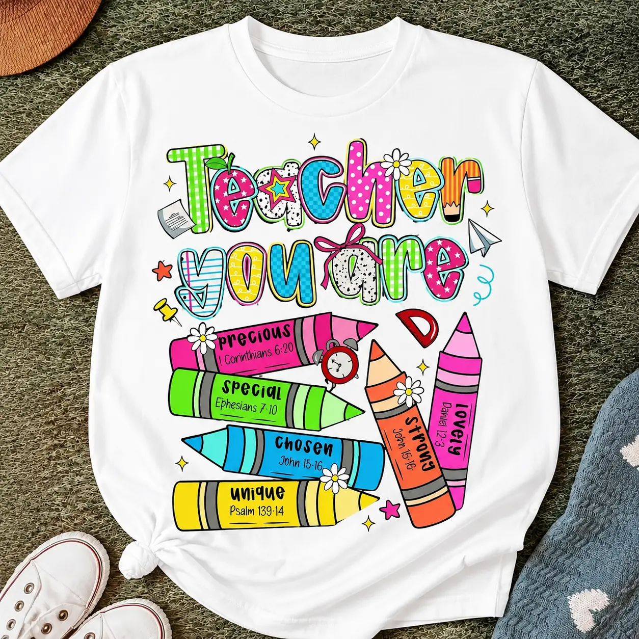 Women Teacher You Are Inspirational Cotton Tee Short Sleeve Round Neck Regular Fit T Shirt Perfect For Back To School Gift For Teacher Appreciation