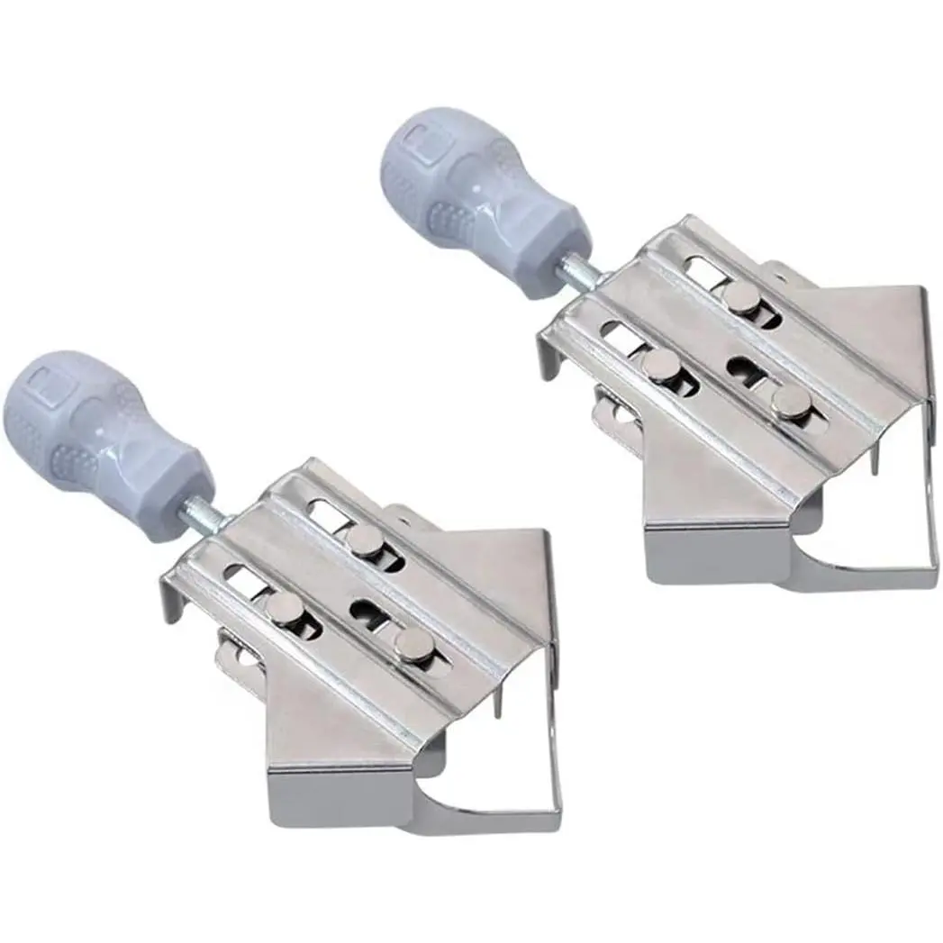 Latest grip Corner Clamp for Woodworking, Angle Clamp Woodworking,Angle Clip Fixer,Multipurpose Stainless 90 Degree Corner Clamp (2Pack closed Type)