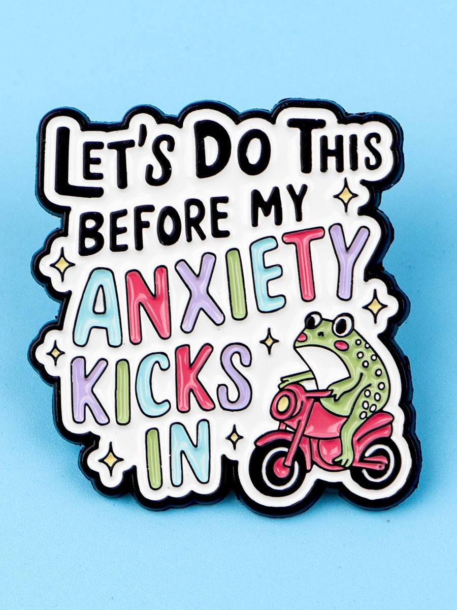 Rainbow Letter Badge Pin, Cute Frog Cartoon Design, Unique Backpack & Clothing Accessory, Fashion Jewelry Charm for All Seasons