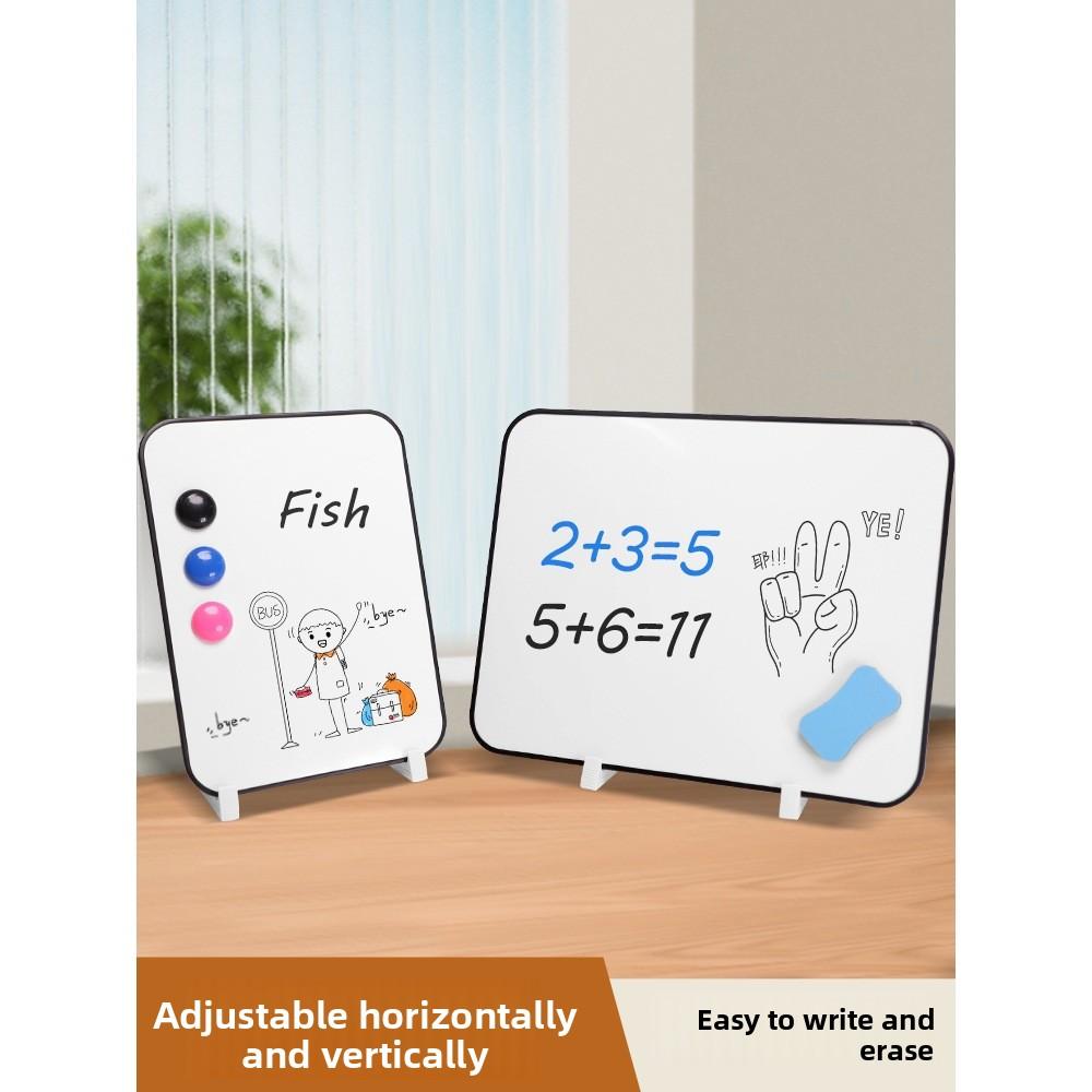 Small Whiteboard Small Blackboard Home Children Writing Board Teaching Erasable Drawing Board Desktop Whiteboard Magnetic Message Board