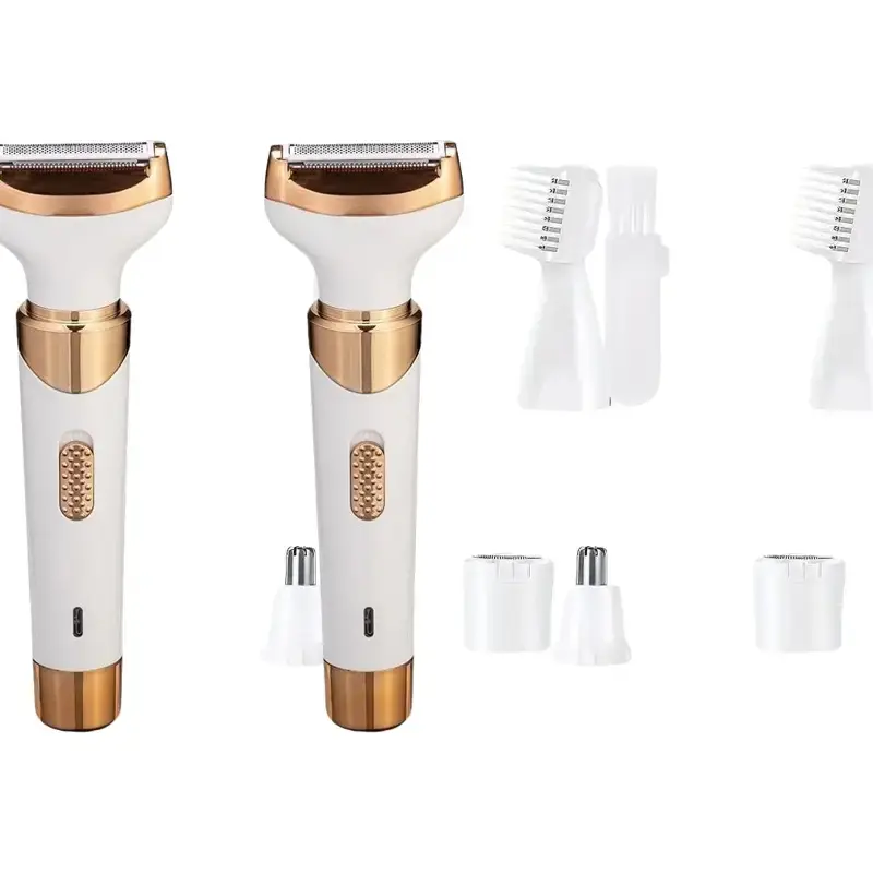 Electric Razor for Men, Rechargeable Hair Trimmer with Multiple Attachments, Portable Grooming Tool for Daily Use, Ideal for Home and Travel