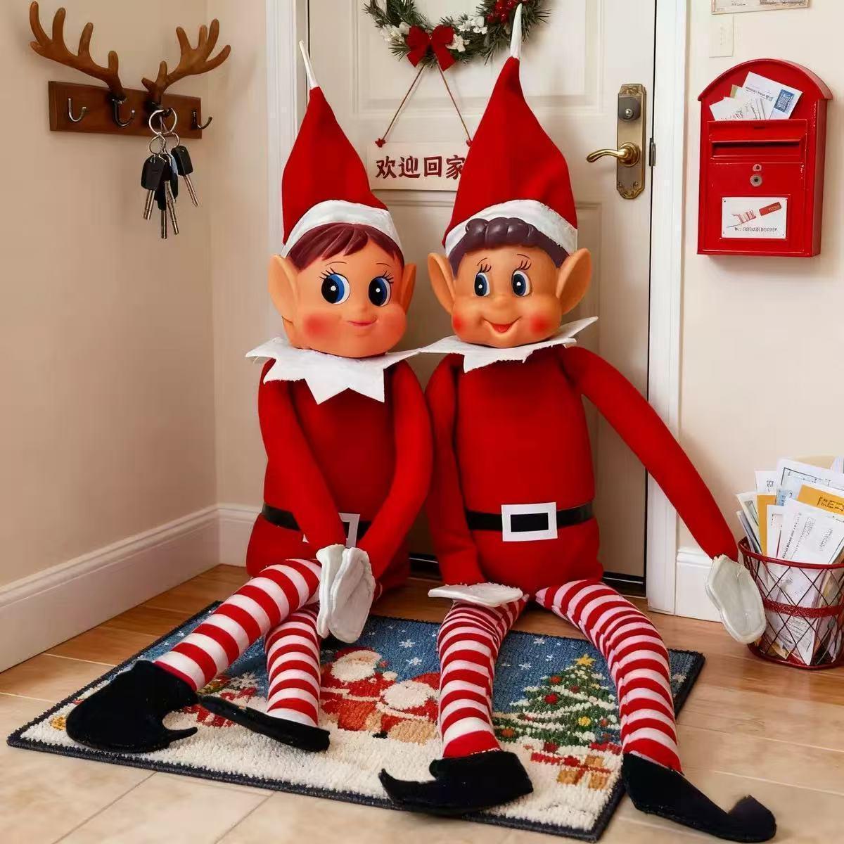 2026 New Holiday Plush Doll Christmas Elf Costume Toy, Unique Christmas Ornament, Holiday Decoration, Perfect Gift for Children and Adults.