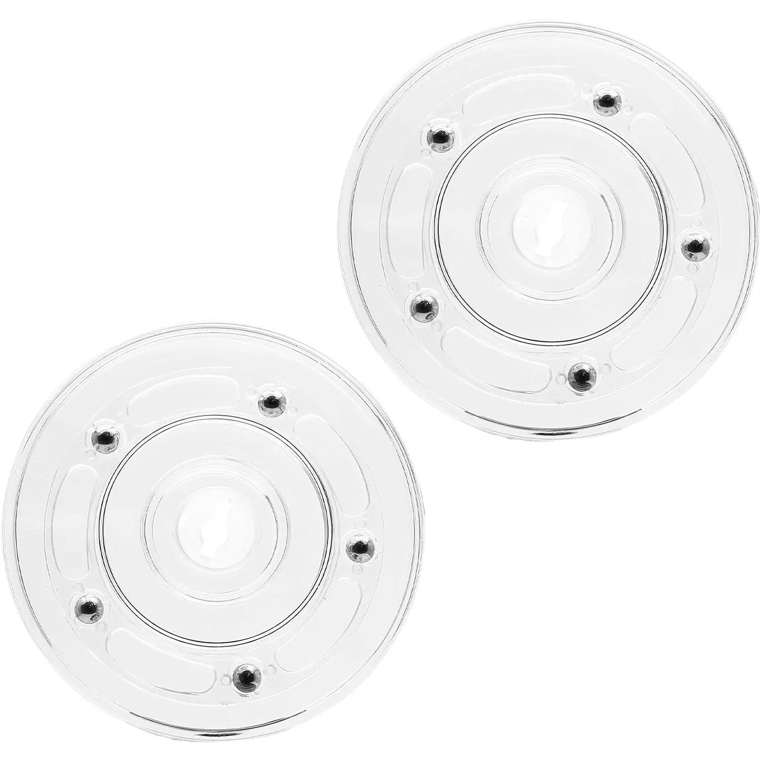 4" Clear  Turntable Organizer, 2 count | Mini Rotating Organizer, Swivel Plate, For Bathroom Kitchen Cabinet, For Table  Rack Cake Pantry