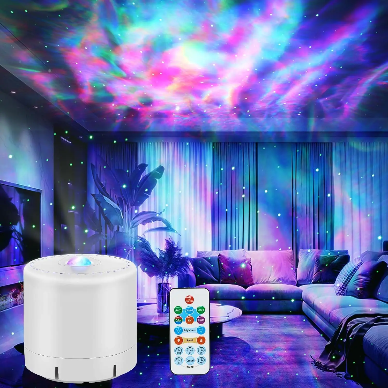 Galaxy Projector, Projector with Timer and Remote Control for Adults Bedroom Decoration, Party, Night Light