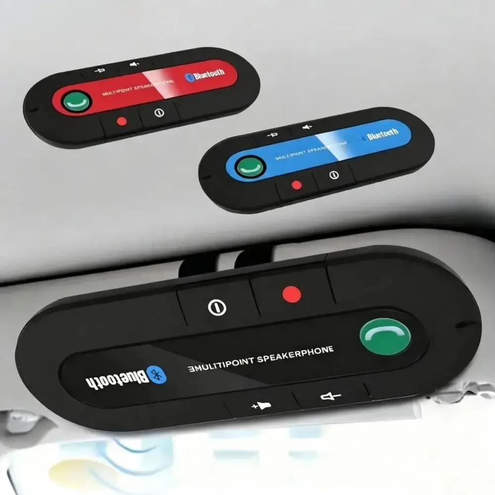 Bluetooth Speaker Handsfree Car Kit Sun Visor Clip Wireless Audio Receiver Speakerphone Wireless Stereo MP3 Music Player