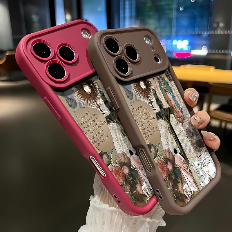 Mary ofthe Cross Soft&Flexible TPU Silicone Phone Case For iPhone 17 Pro Max AIR 16 15 14 13 12 11 Plus XSMAX Cases Durable|Shockproof|Full Camera Protection|Anti-Scratch|Anti-Fingerprint|Slim Fit|Gift For Girlfriend/Men/Women