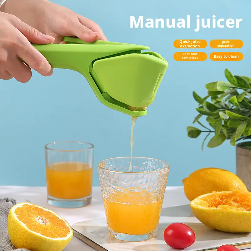 2PC-Citrus Juicer in a Modern Design, Lightweight Lemon Fruit Press Made with Food-Grade Plastic for Max Juice Yield and Mess-Free Prep