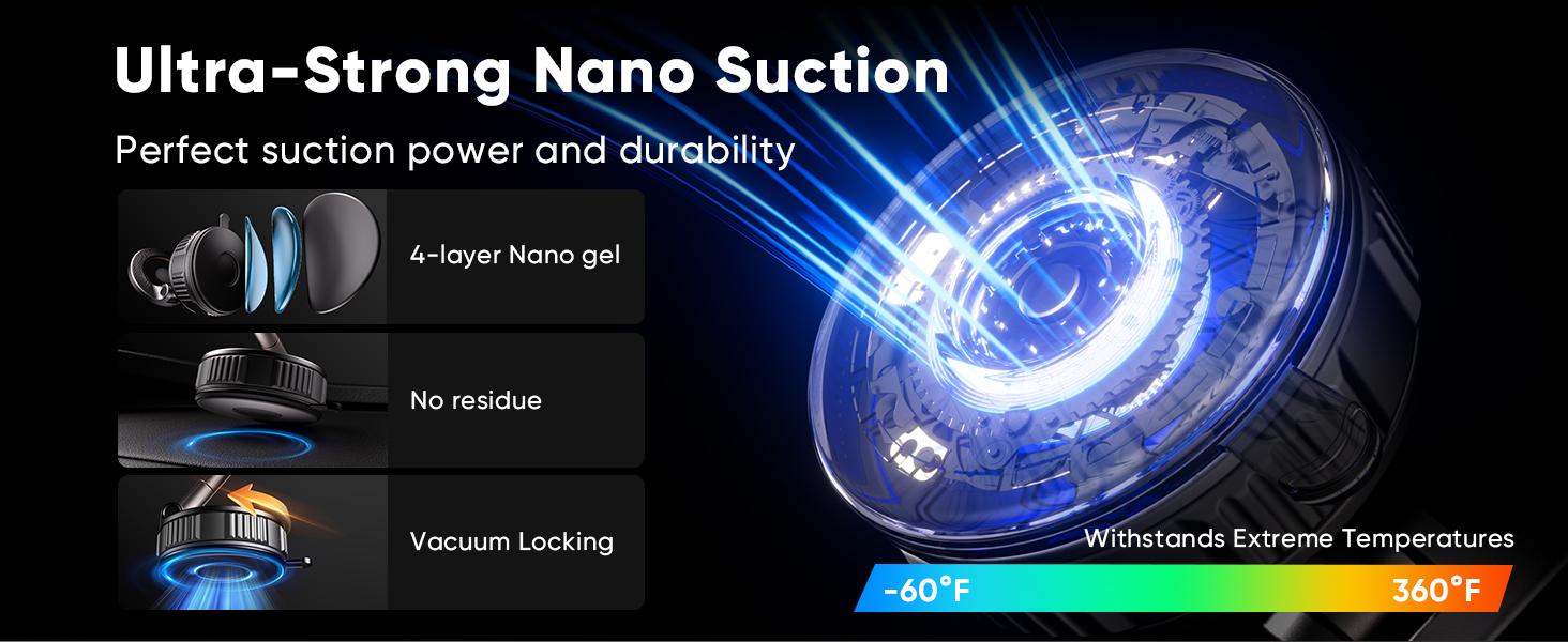 Car phone bracket, Magsafe car phone bracket [upgrade strong attraction and magnetism] 360 adjustable magnetic car phone bracket, suitable for iPhone and Android Android.