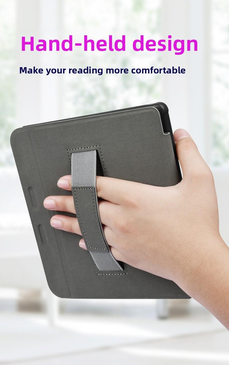 2024 KOBO Libra Color 7 Inch eReader Smart Case  TPU Fabric Cover for Android Tablet Compatible