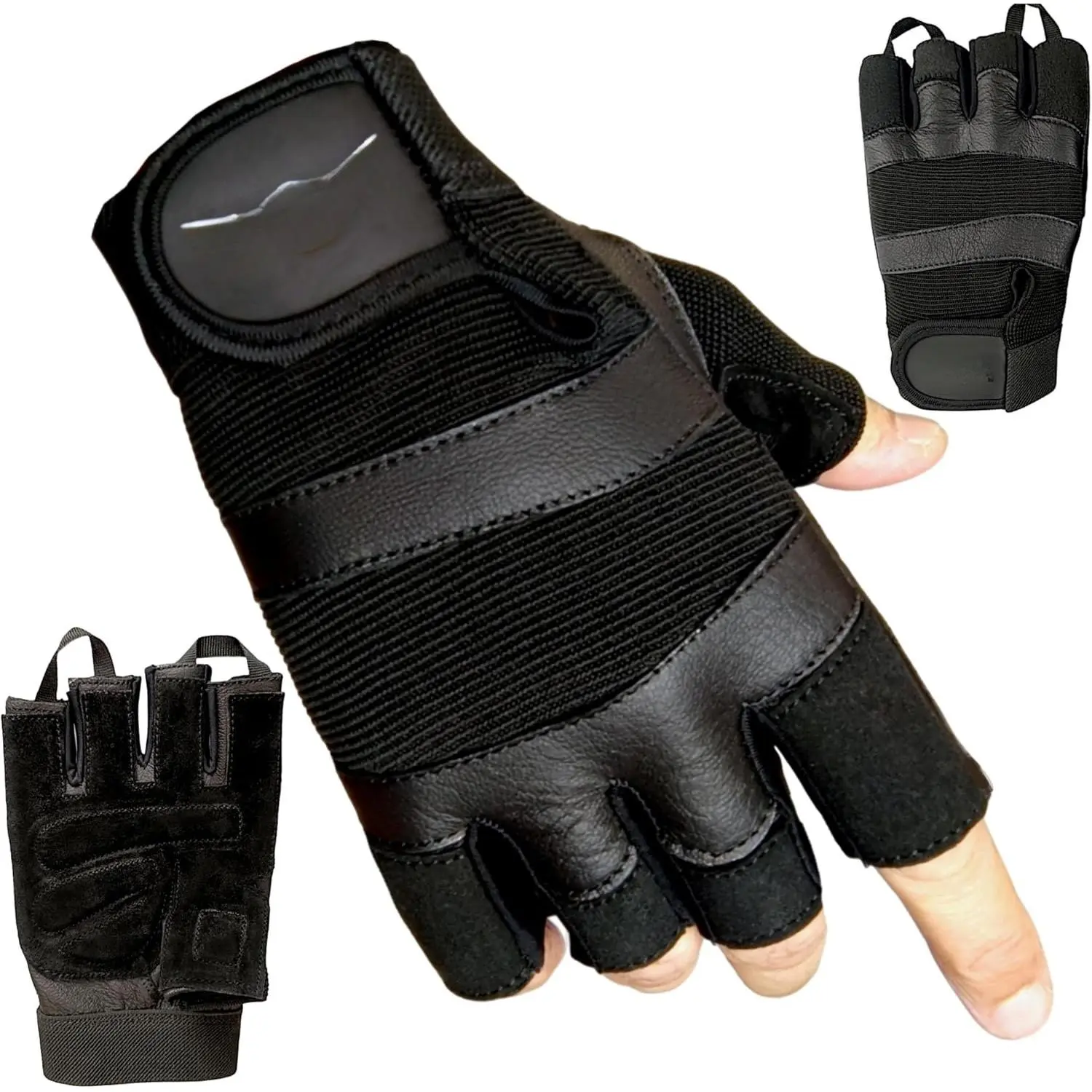 Weight Lifting Gloves Gym Gloves for , Fitness, Workout, Crossfit Exercise, Cycling Leather Padded for Extra Grip Full Palm Protection, Breathable Anti Slip for Men and Women