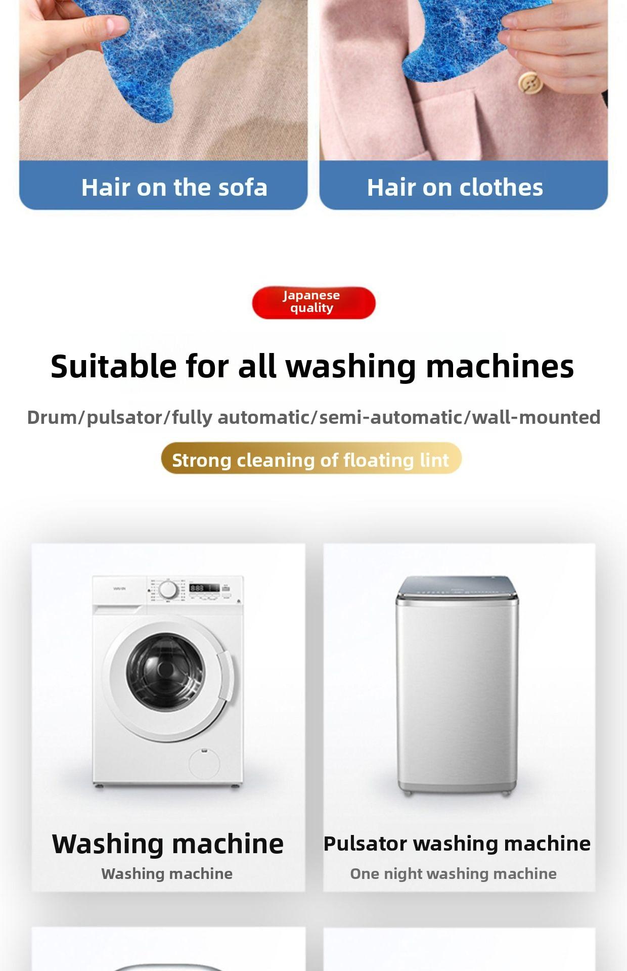 Lint remover for washing machines, anti-tangling laundry ball, magical stain-removing laundry ball, lint collector for washing machines