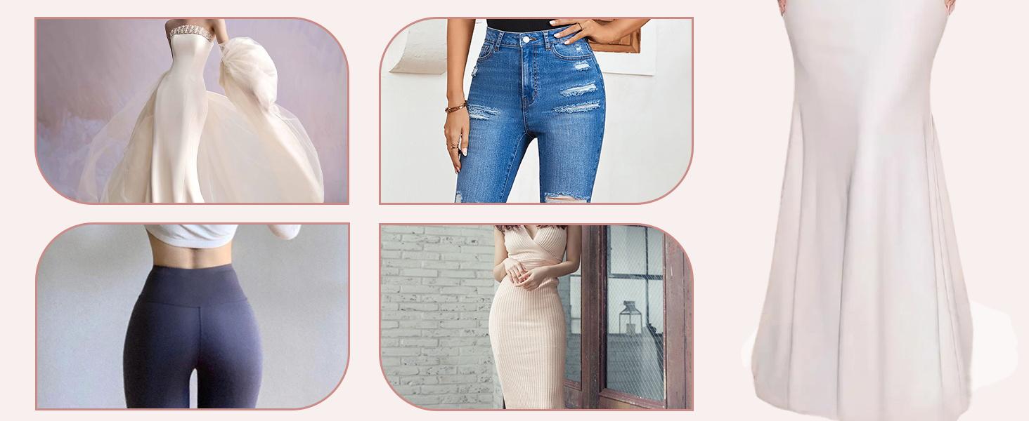 Women's Cotton Underwear High Waisted Tummy Control Ladies Panties Soft Stretch Full Coverage Briefs 4 Pack