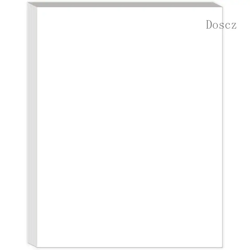 8" x 10.5" Blank Paper - 100 Sheets/200 Pages Blank Loose-Leaf Papers, Paper Printing in Office//School, 100gsm Blank Paper