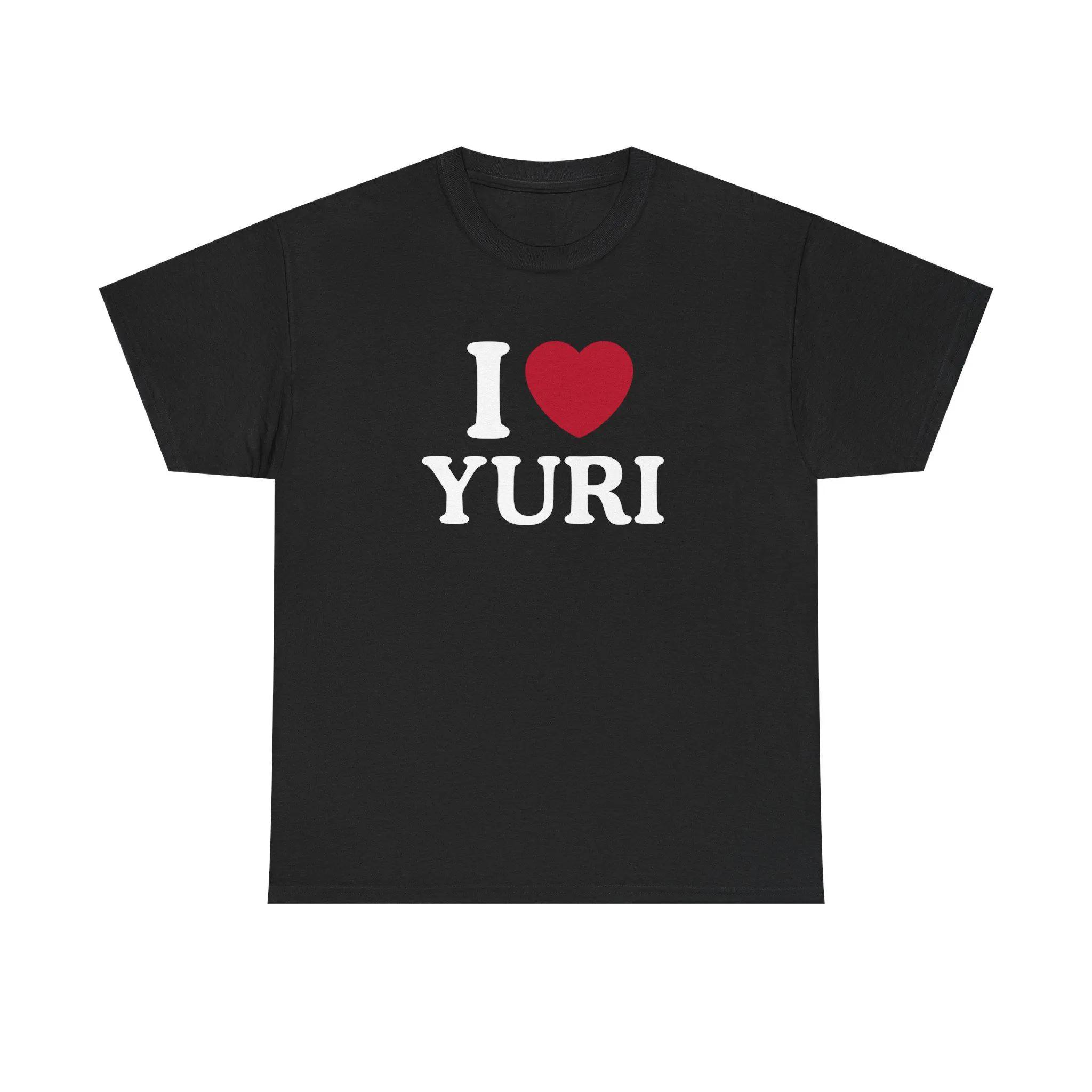 Retro I Love Yuri Shirt GL Pattern Fan Gift T-shirt Unseix Sportswear Top