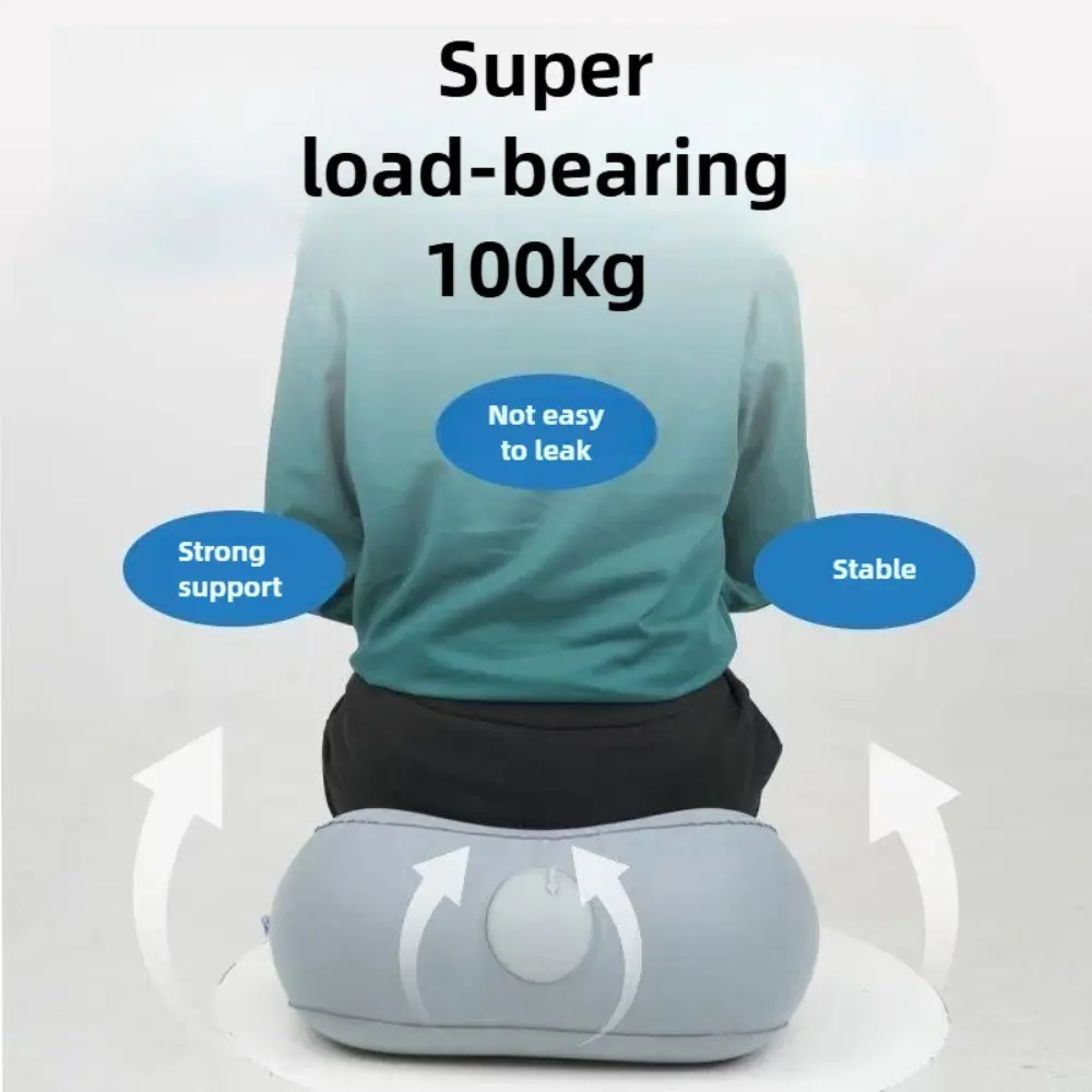1pc Inflate Footrest Cushion, Quick Press-to-Inflate Travel Foot Cushion, Without Air pump, Ideal Portable Folding Foot Mat for Airplane, Foot Rest Pillow for Concerts, Camping, Fishing