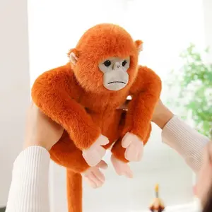 Golden Snub-nosed Monkey Plush Toys Simulated Monkey Stuffed Doll Squishy Home Decor Toys Kids Dolls Creative Birthday Gifts