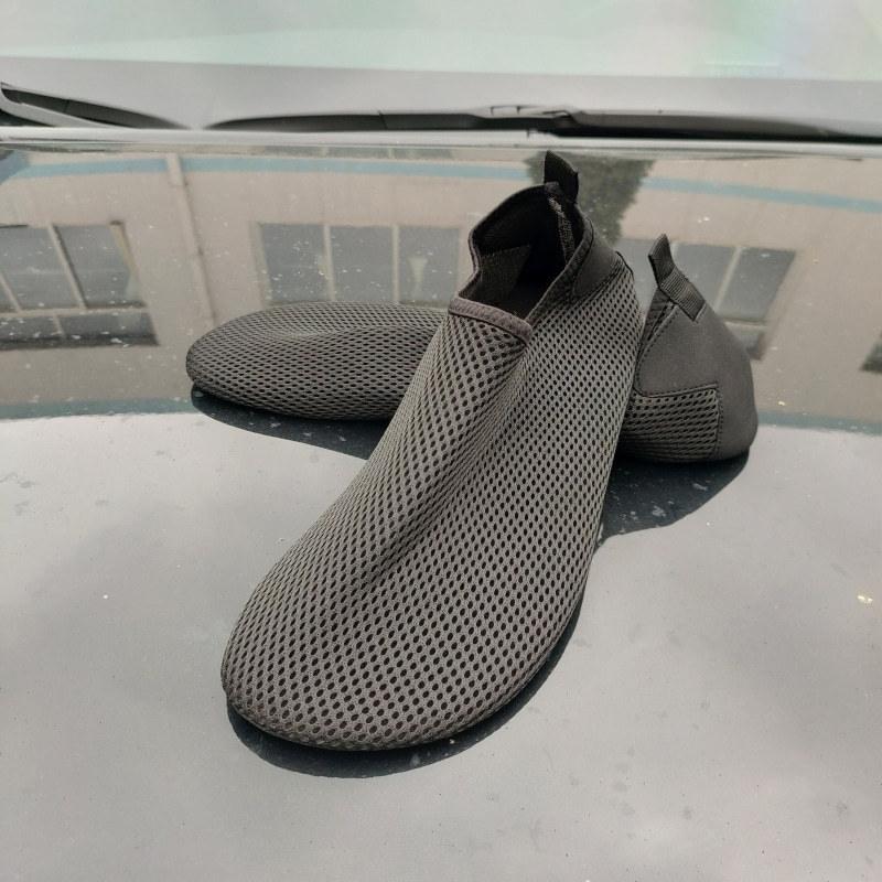 Mesler Summer Mesh Breathable Slip-On Driving Shoes for Men and Women, Non-Slip Soft Sole Driver's Special Thin Sole Exam Shoes